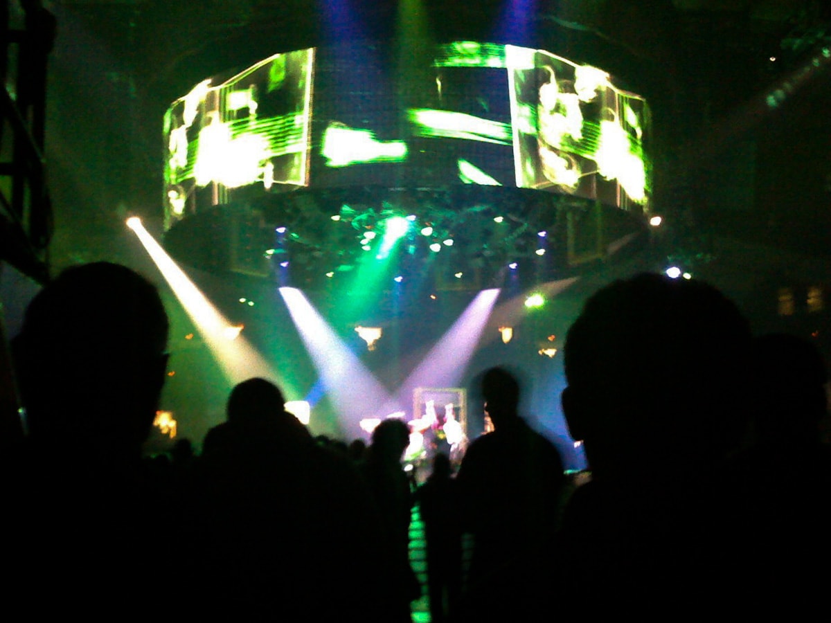 Britney Spears Circus from entrance tunnel